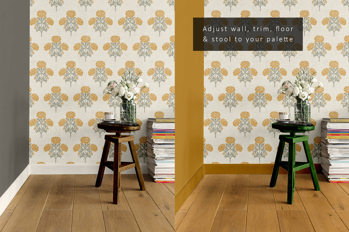 Scandi Neutral Wallpaper Mockup, a Household Mockup by LinnestCreative (Photo 4 of 6)