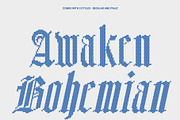 CS Namika Stitched, a Blackletter Font by Craft Supply Co. (Thumbnail 3 of 8)