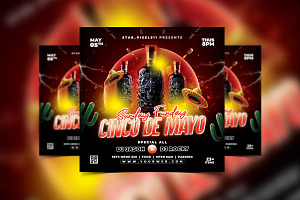 Cinco de Mayo Flyer, a Flyer Template by StarPixles11