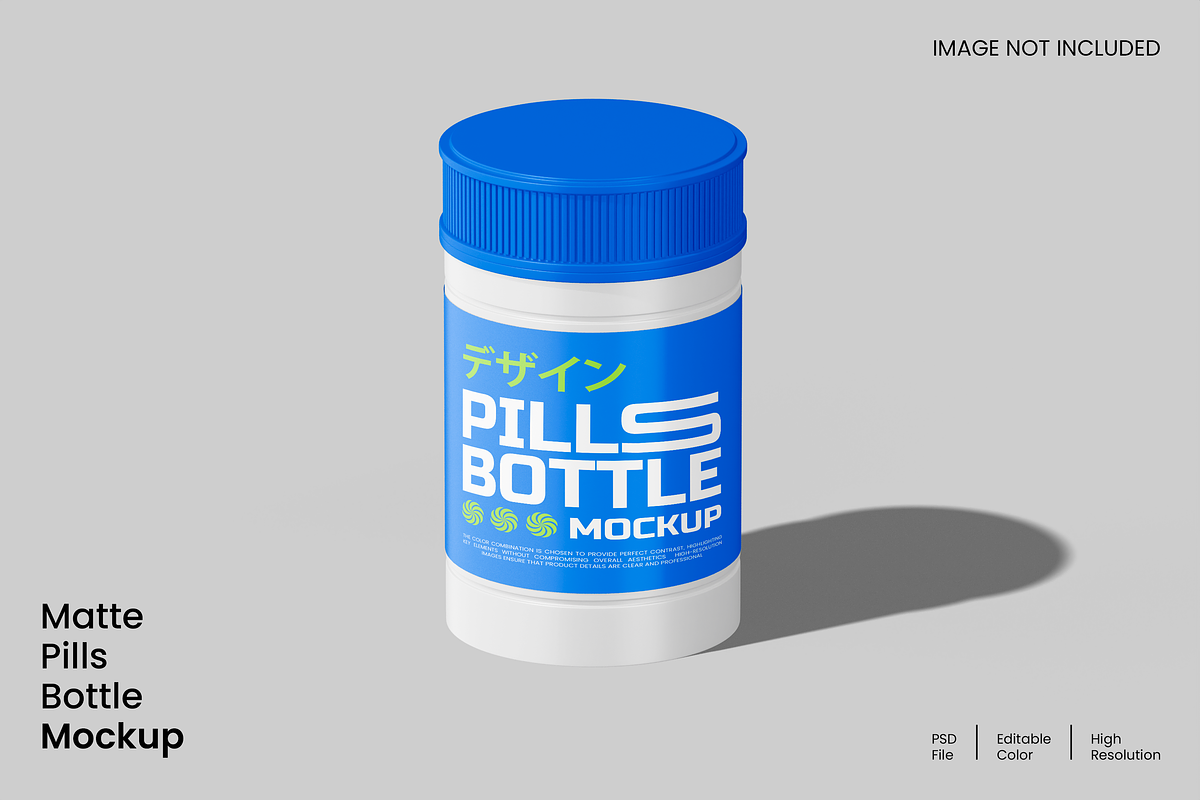 Pills Bottle Mockup, a Packaging Mockup by Unerispace