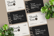 Aurea - Thank You Card, a Print Template by Fannan Studio (Thumbnail 2 of 3)