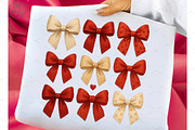 Valentine Coquette Bows PNG Design, an Illustration by Libby Wishes (Thumbnail 1 of 8)