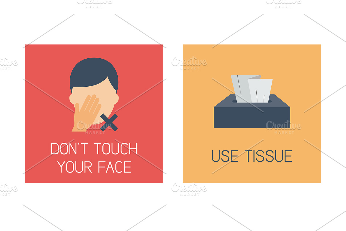 Covid-19 prevention infographic, an Icon by Paper Cards (Photo 5 of 5)