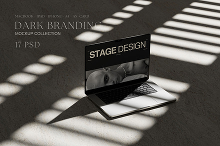 Dark Branding Mockup Collection, a Mac Mockup by Mockup Line