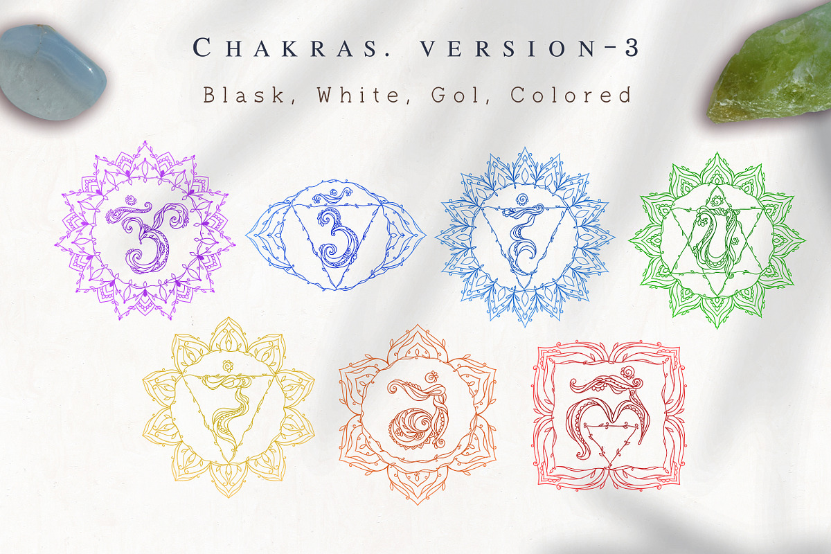 Unique Zen Chakras 40 items, an Illustration by anvinoart (Photo 4 of 13)