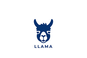 Minimalist Blue Llama Logo, a Branding & Logo Template by HueNestify