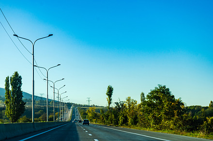 Main highway West-East in Georgia, an Architecture Photo by Anna Bogush