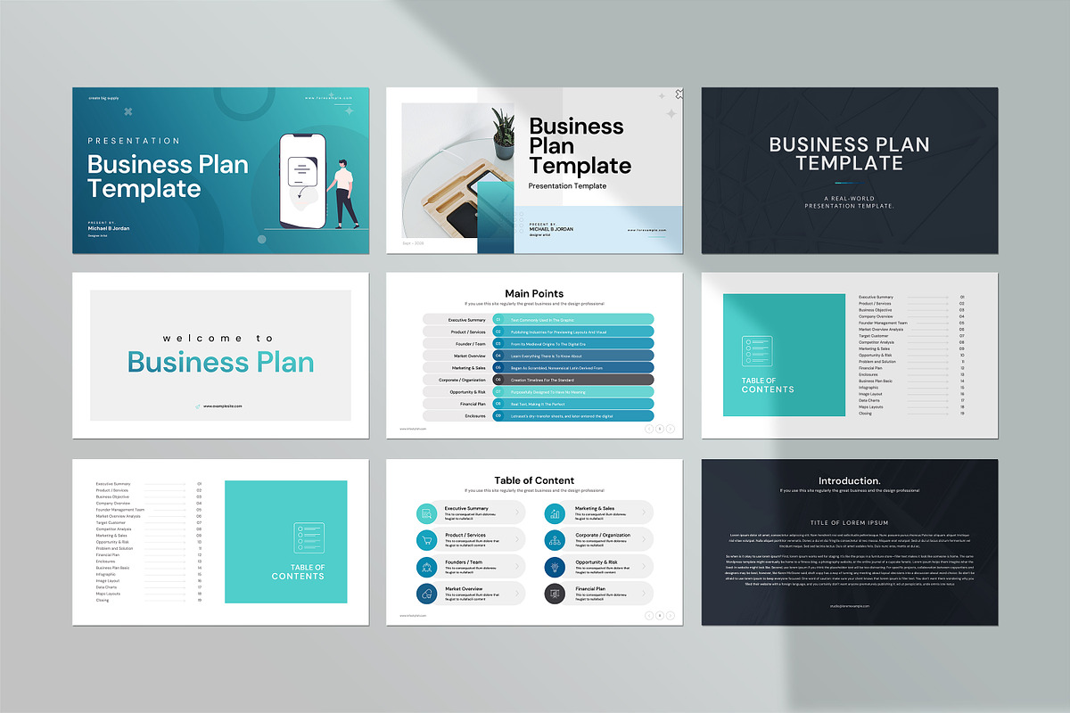 Business Plan PowerPoint Template, a Presentation Template by creathrivestudio (Photo 7 of 30)