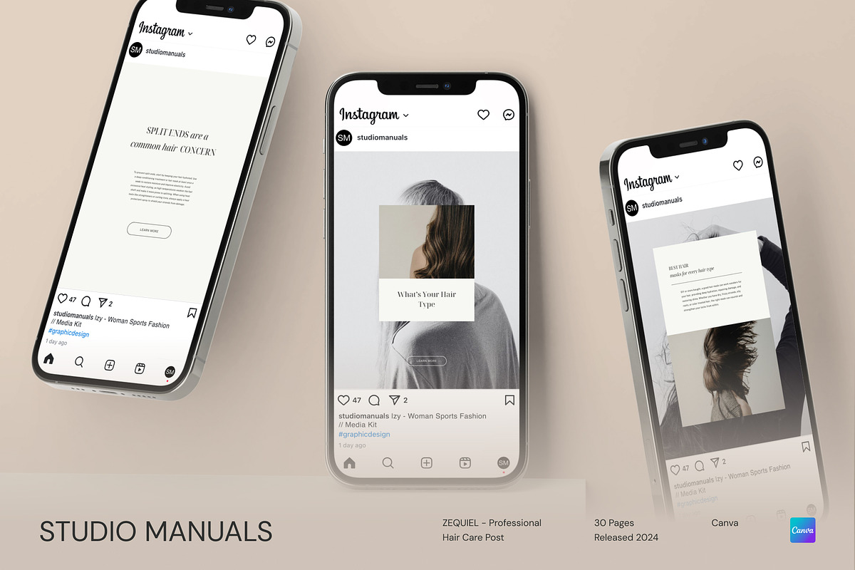 ZEQUIEL - Professional Hair Care, a Social Media Template by Studio Manuals (Photo 5 of 8)