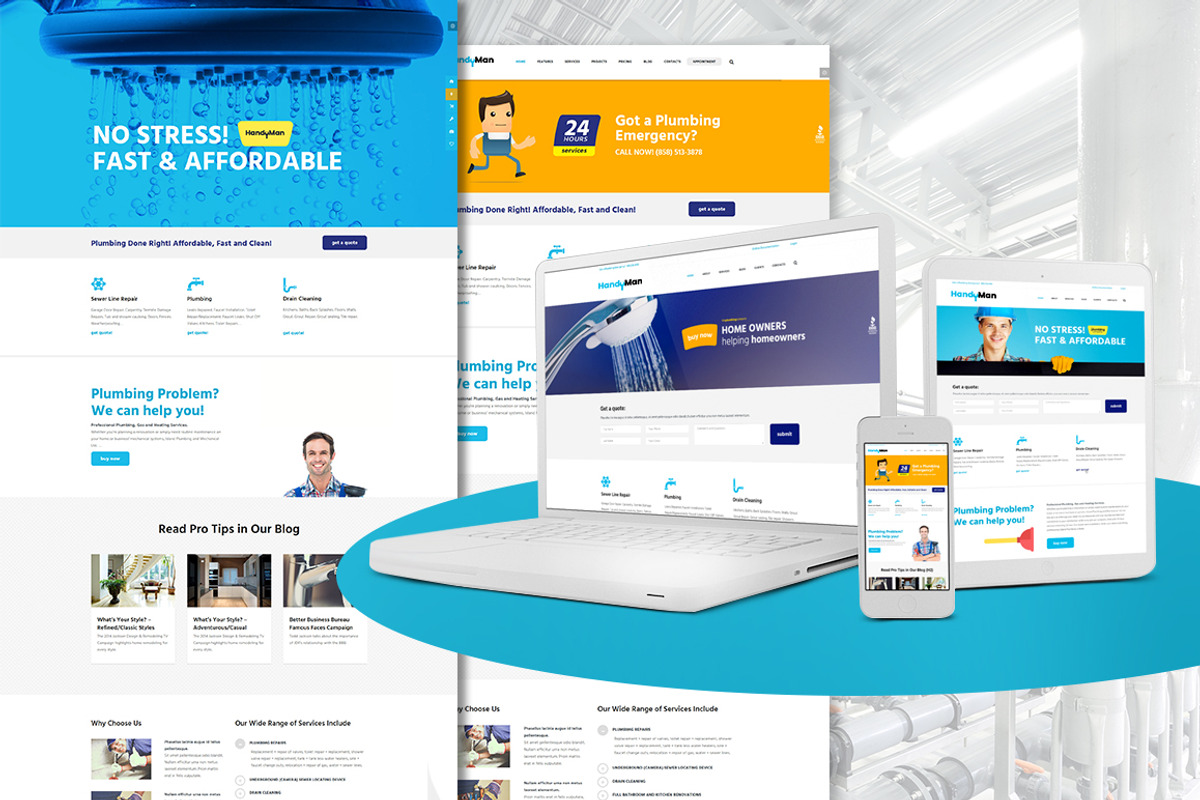 Handyman Repair & Maintenance Theme, a WordPress Template by ThemeREX (Photo 2 of 5)