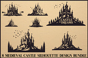 Medieval Castle Bundle, an Illustration by jahid234 (Thumbnail 1 of 9)