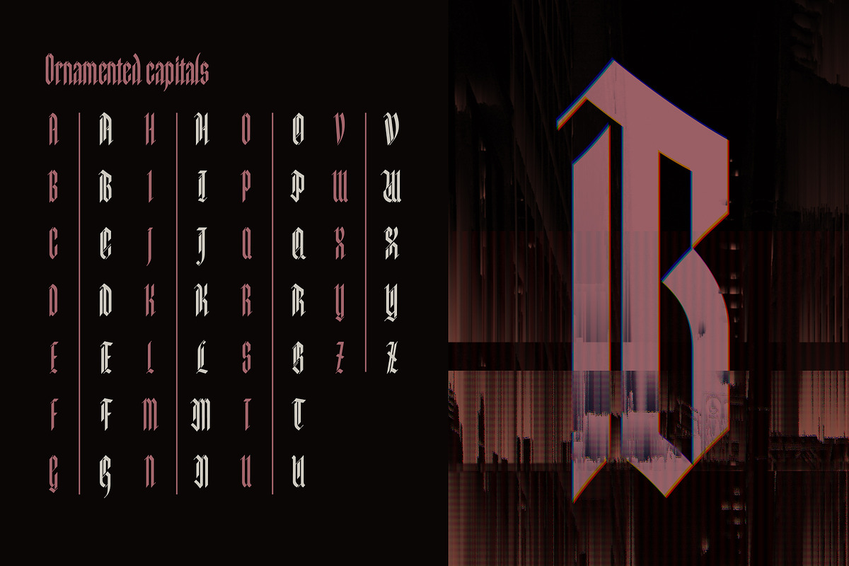Archangel, a Blackletter Font by BillyJN (Photo 5 of 10)
