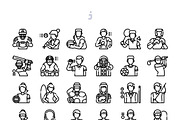 30 Sport Avatar Icon set, an Outline Icon by Just Icon (Thumbnail 3 of 3)