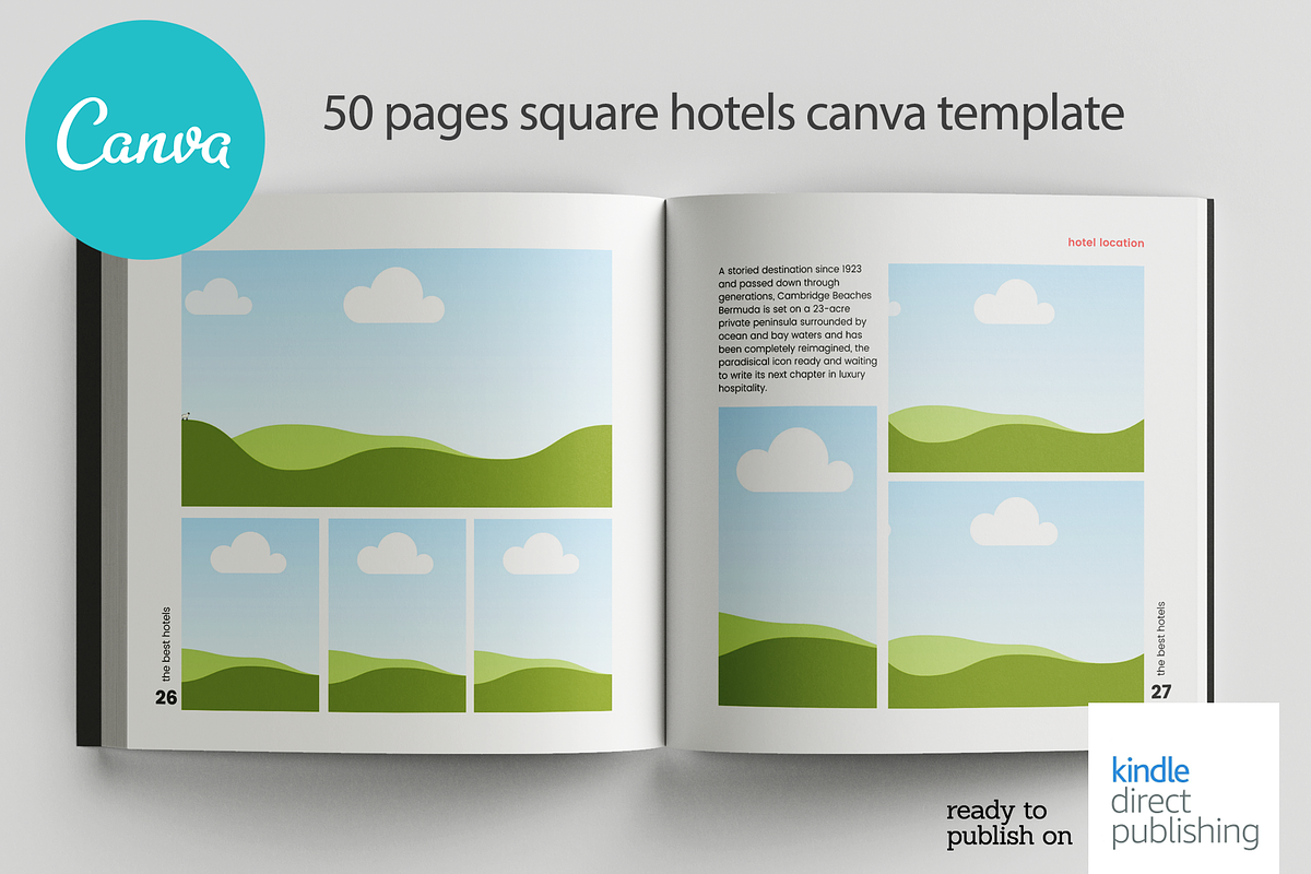 Canva Best Hotel Square Mag Template, a Magazine Template by DeLaGranSiete (Photo 13 of 13)