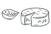 Vector Cheese Graphics, an Illustration by Dorey Kronick Art&Design (Thumbnail 13 of 22)