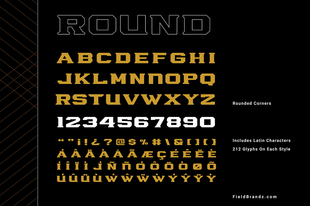 Cornerback Display Typeface, a Font by Field Brandz (Photo 5 of 6)