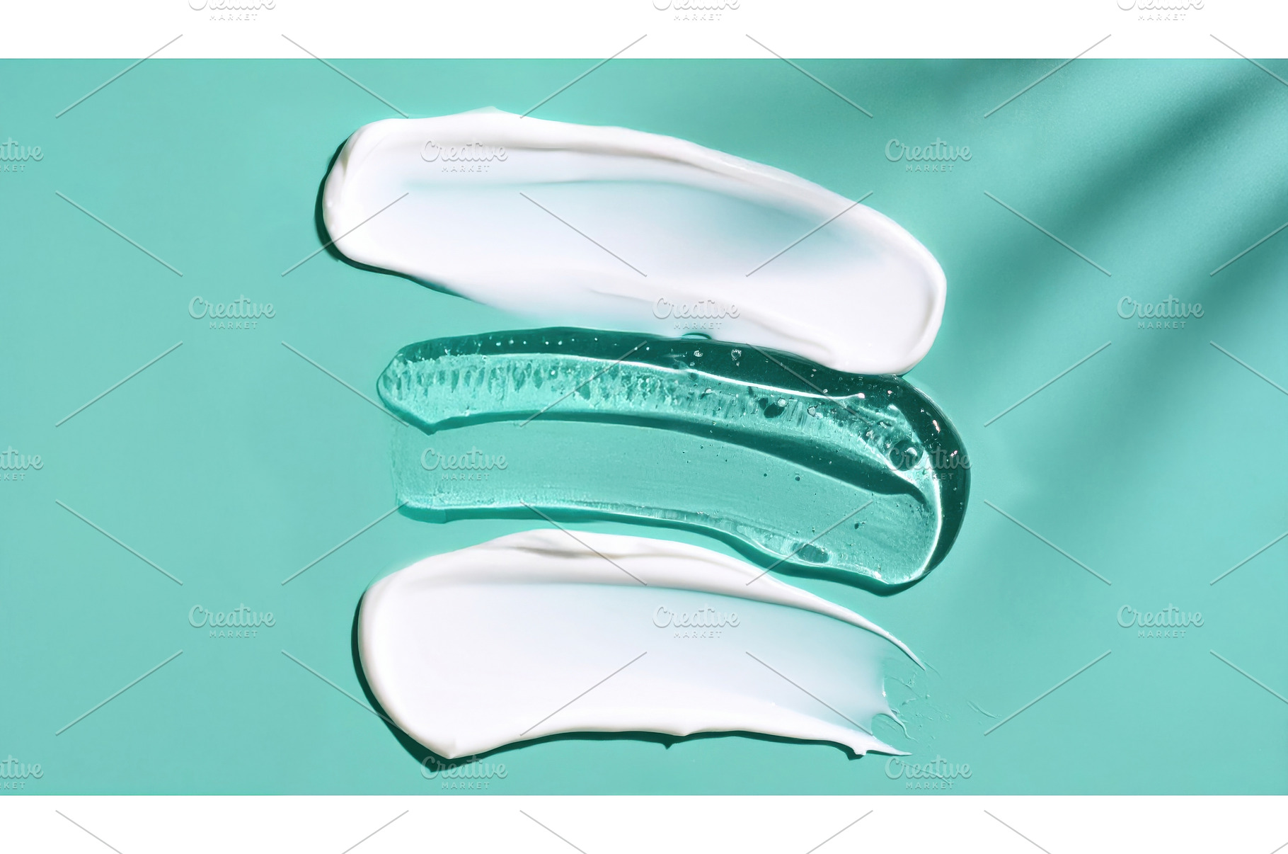 Top view of cosmetic creams and gel, a Beauty & Fashion Photo by Igor Tichonow