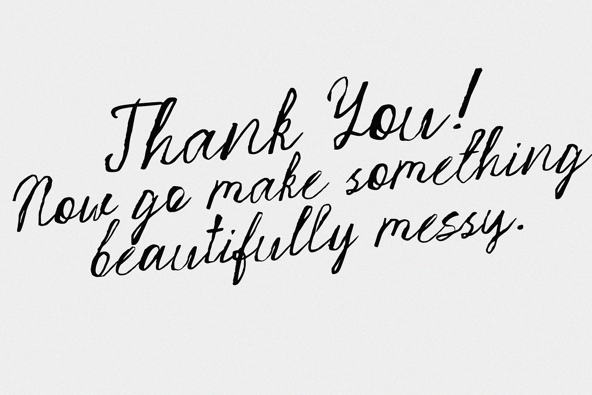 Strange Muse Messy Vibe Script Font