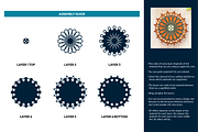 10 - 3D Flower Mandalas Collection, an Object Graphic by Arshad Ali (Thumbnail 5 of 18)