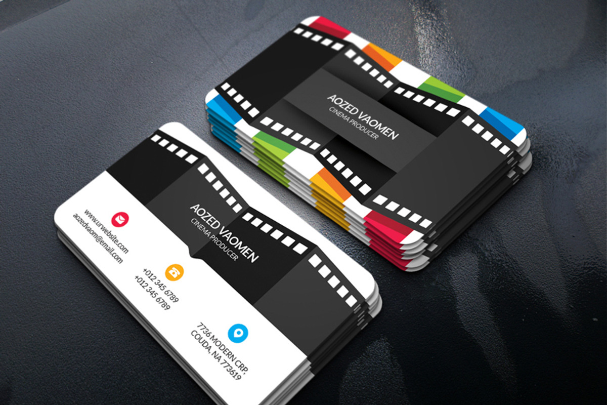 Movie Business Card, a Business Card Template by xnorpix (Photo 1 of 2)