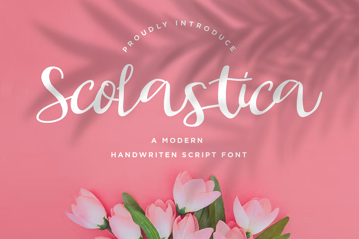 Scolastica - Handwriten Script fonts, a Script Font by Nahar_std (Photo 1 of 8)
