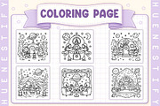 Christmas in Space Coloring Book, a Seasonal Illustration by HueNestify (Thumbnail 2 of 4)