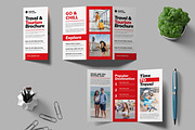Travel Trifold Brochure, a Brochure Template by MightyDesign (Thumbnail 1 of 7)