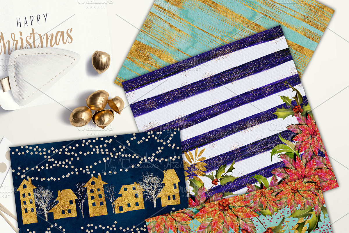 Christmas Digital Paper, a Pattern Graphic by My Creative Atelier (Photo 2 of 5)