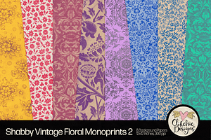 Shabby Vintage Floral Backgrounds 2