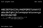 BBT Tazlo - Clean Monospaced Font, a Sans Serif Font by Berrybeau Type (Thumbnail 6 of 6)
