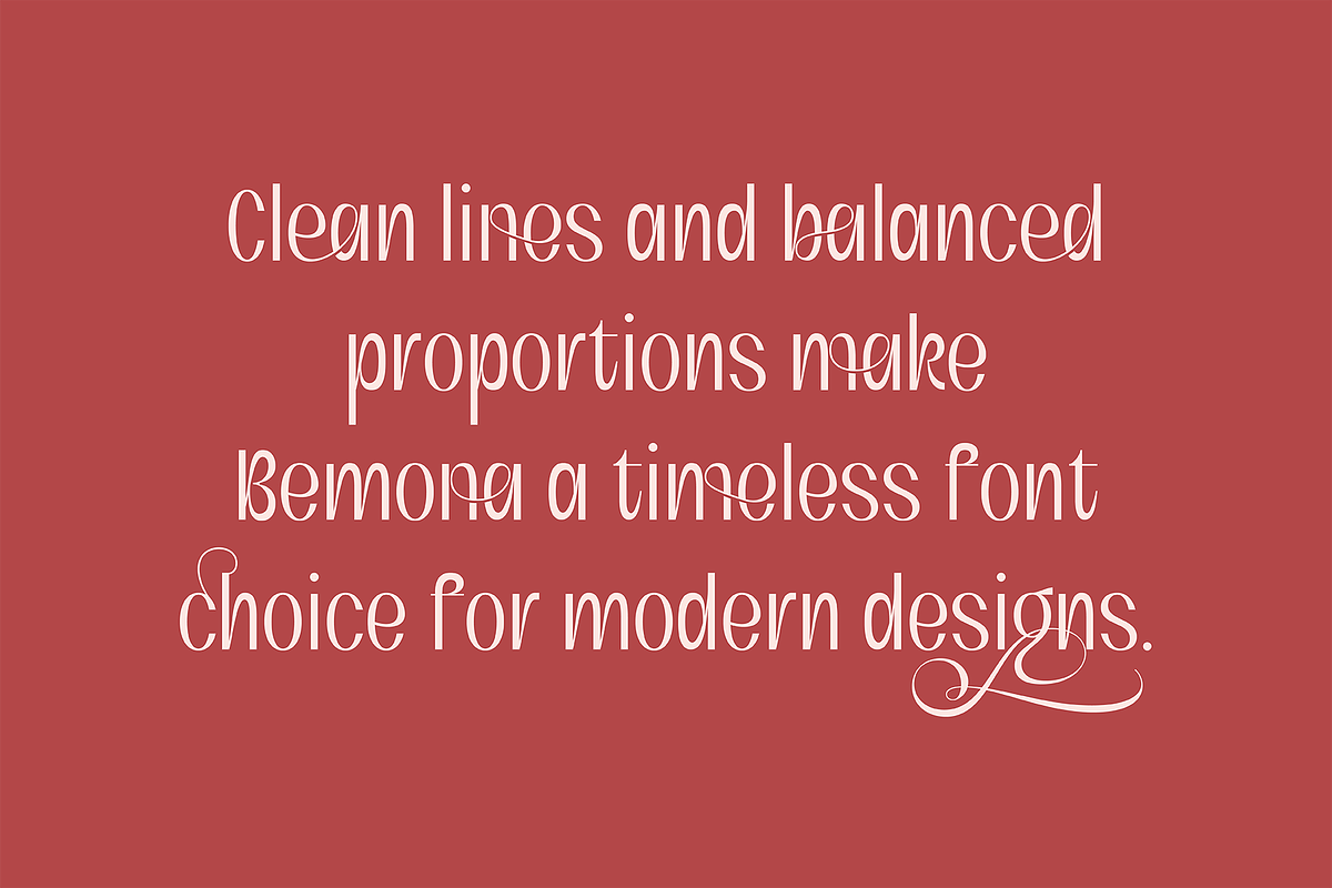 Bemona - Beautiful Simple Sans Serif, a Sans Serif Font by AuthenType (Photo 2 of 12)