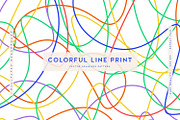 Colorful Line Print, a Background Graphic by MalyskaStudio (Thumbnail 1 of 12)