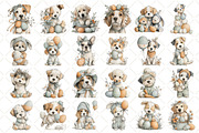 Whimsical Easter Dog Clipart, an Illustration by Black Bird Studio (Thumbnail 2 of 5)