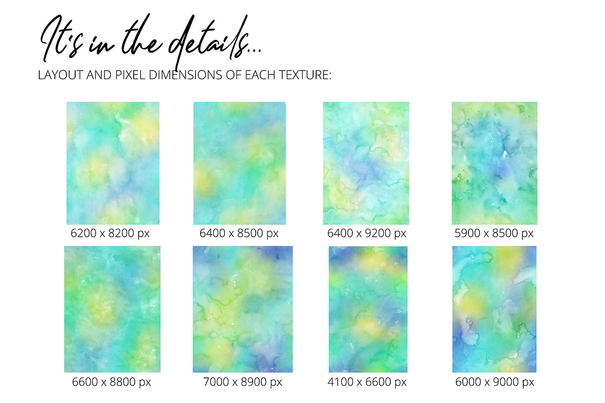 8 Huge spring watercolor textures, a Texture Graphic by AdenaJ (Photo 12 of 13)