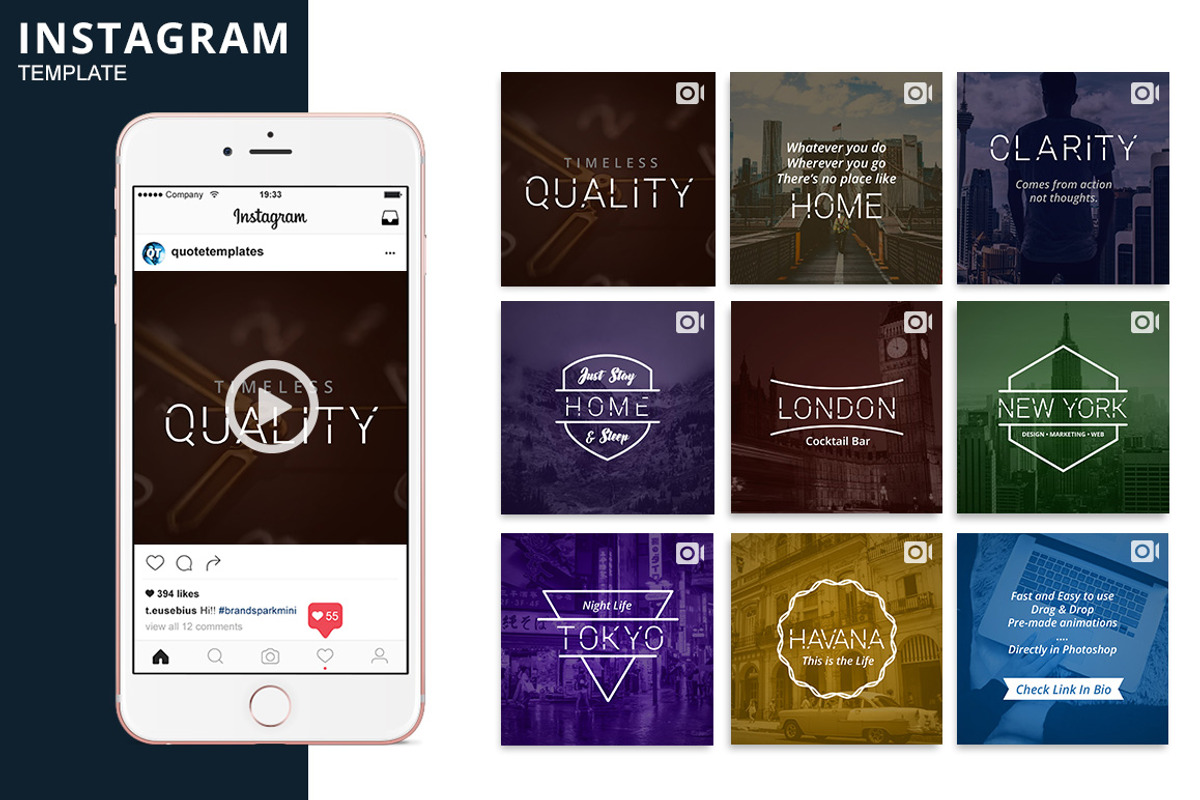 Minima Animated Template, a Social Media Template by Brandspark Mini (Photo 1 of 2)