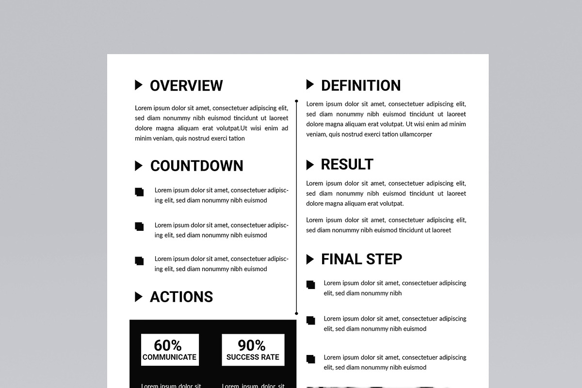 Black and White Business Case Study, a Stationery Template by MightyDesign (Photo 4 of 8)
