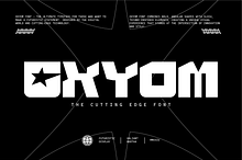 VB Oxyom - Futuristic Font