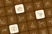Workshop Icon Art Set, an Outline Icon by Prosymbols (Thumbnail 5 of 7)