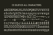 CS Silence – Tuscan Font, a Sans Serif Font by Craft Supply Co. (Thumbnail 8 of 8)