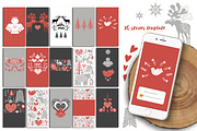 Scandinavian Christmas set, an Animal Illustration by Mio Buono (Thumbnail 5 of 7)