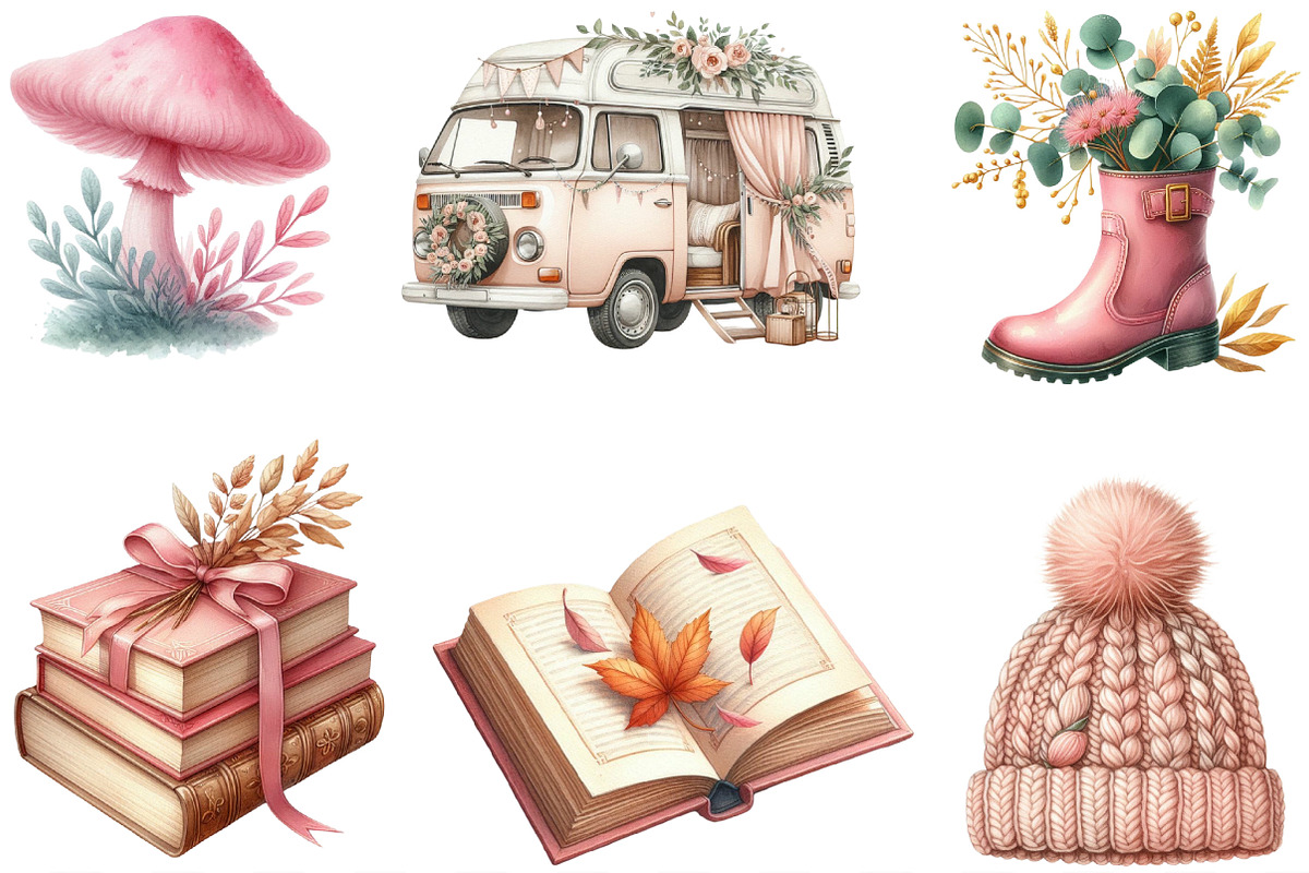 Autumn Serenity Clipart, an Illustration by Designking (Photo 2 of 4)