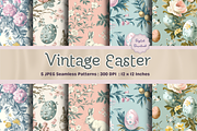 Vintage Easter Seamless Pattern, a Pattern Graphic by STUDIO CHOTI (Thumbnail 2 of 14)