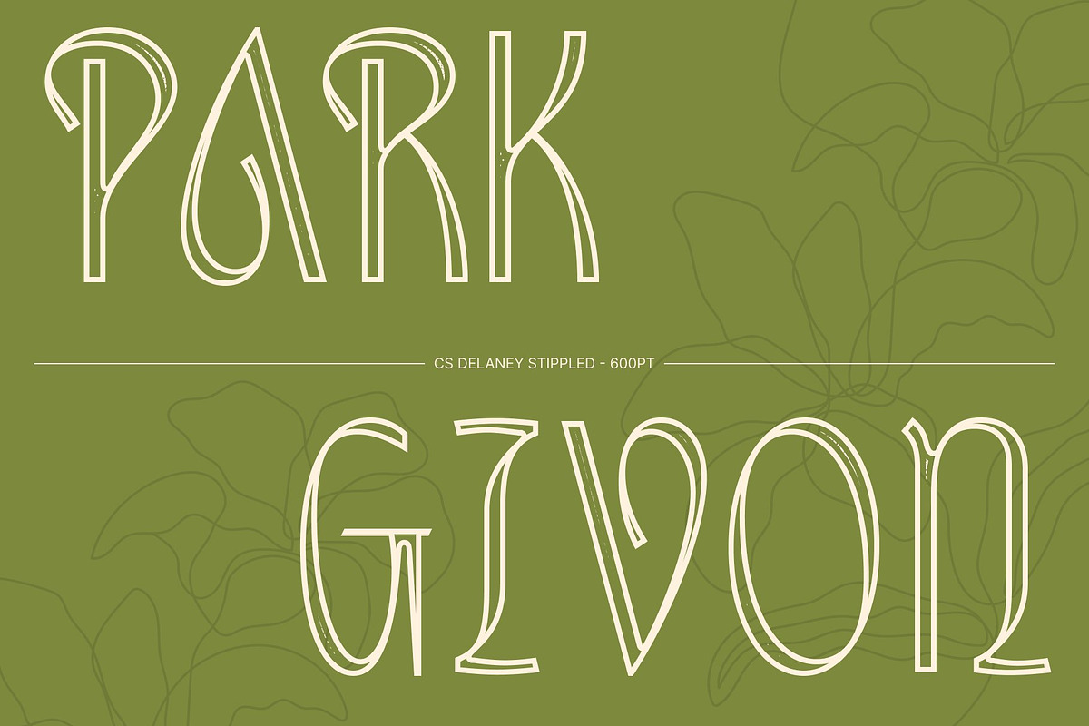 CS Delaney Stippled, a Sans Serif Font by Craft Supply Co. (Photo 2 of 8)