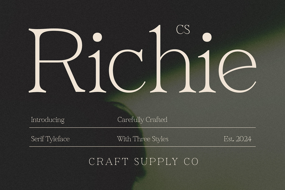 CS Richie – Elegant Font, a Serif Font by Craft Supply Co. (Photo 1 of 8)