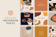 Shapes Instagram Posts Template, a Social Media Template by Wild Ones (Thumbnail 1 of 6)