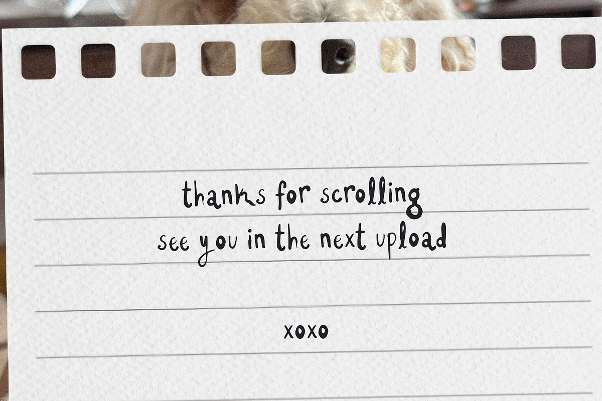 Camera Roll Casual Font, a Handwritten Font by Mneme (Photo 7 of 7)