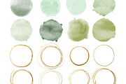 Green and Mint Watercolor Dot Paint, an Illustration by Pixafied (Thumbnail 2 of 2)