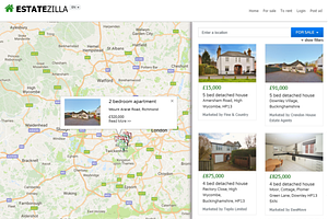 EstateZilla - Bootstrap Map Theme