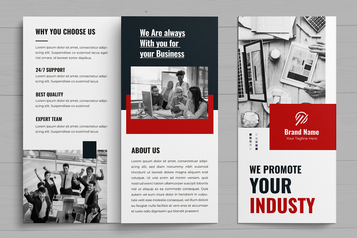 Business Trifold Brochure, a Brochure Template by MightyDesign (Photo 2 of 7)