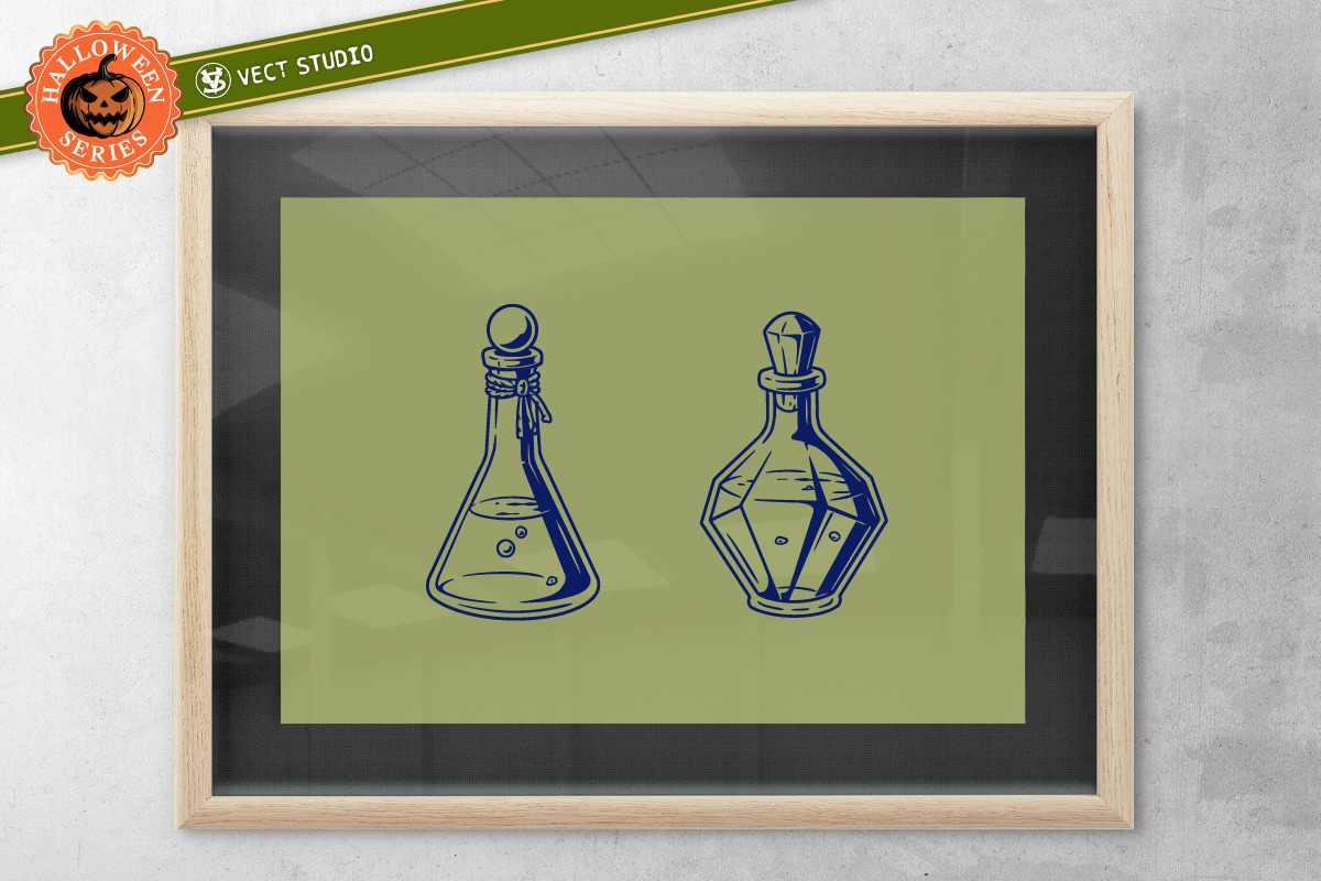 8 Potion Halloween Stamp Brushes, a Brush Add-On by vectstudio (Photo 7 of 9)